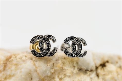 black diamond chanel earrings|More.